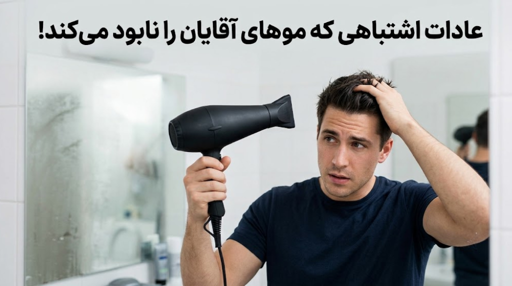 عادات اشتباهی که موهای آقایان را نابود میکند!