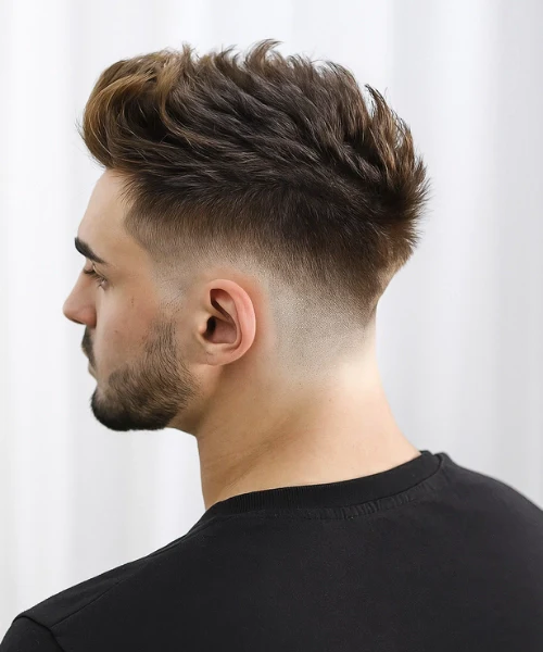 کویف بافت‌دار و مات (Textured Quiff)